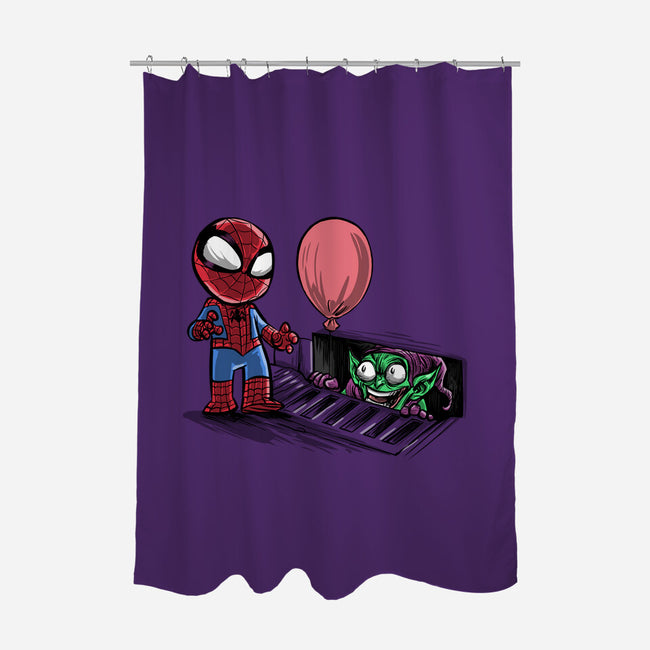 All Spiders Float-none polyester shower curtain-zascanauta