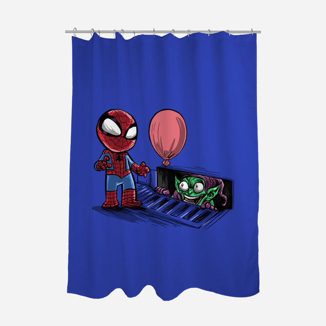 All Spiders Float-none polyester shower curtain-zascanauta