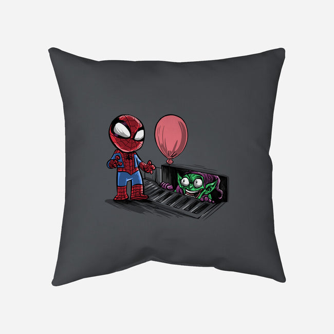 All Spiders Float-none removable cover w insert throw pillow-zascanauta