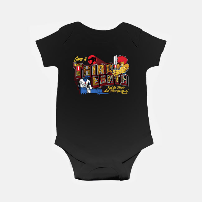 Hear The Roar At Third Earth-baby basic onesie-goodidearyan