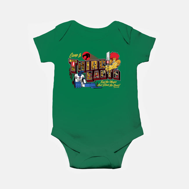 Hear The Roar At Third Earth-baby basic onesie-goodidearyan