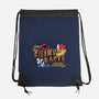 Hear The Roar At Third Earth-none drawstring bag-goodidearyan
