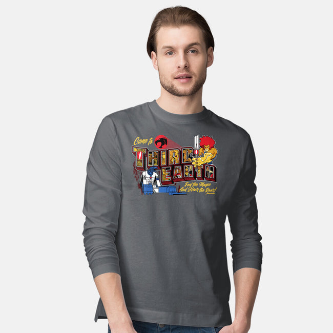 Hear The Roar At Third Earth-mens long sleeved tee-goodidearyan