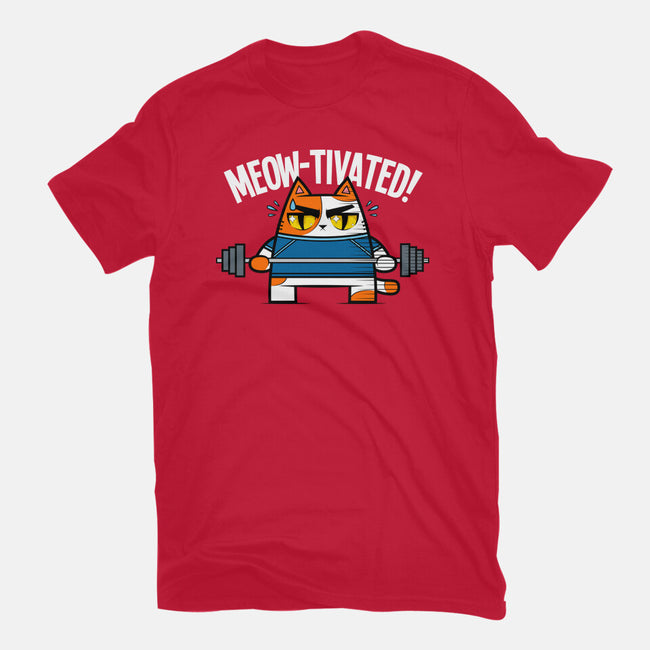 Meow-Tivated-womens fitted tee-krisren28