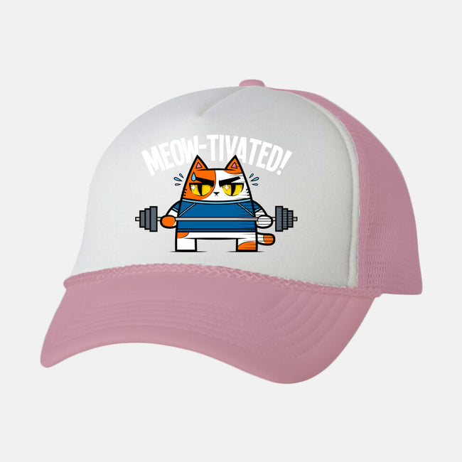 Meow-Tivated-unisex trucker hat-krisren28