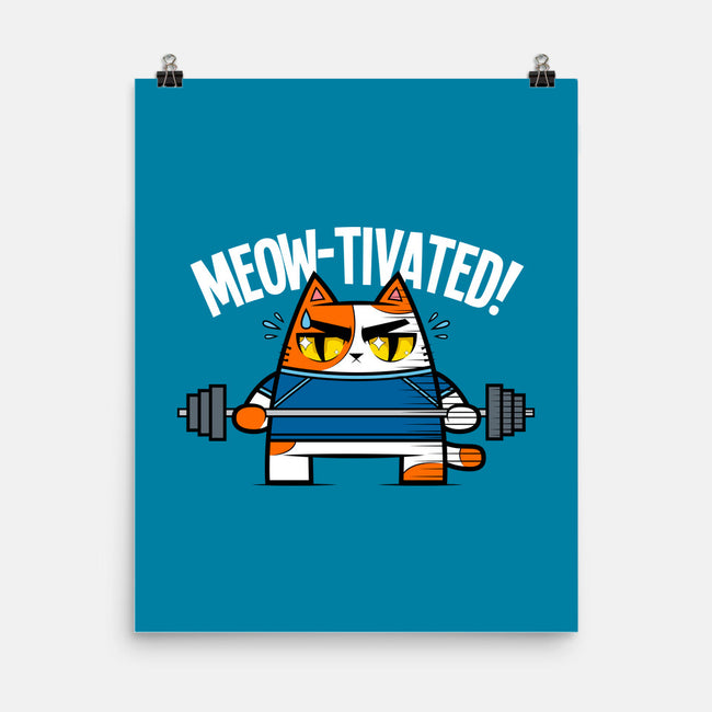 Meow-Tivated-none matte poster-krisren28