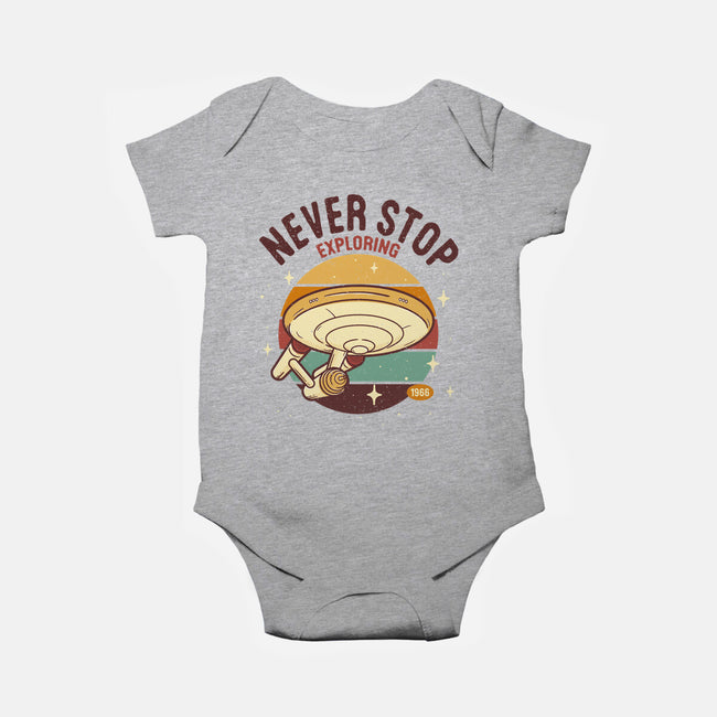 The Bold Explorer-baby basic onesie-retrodivision