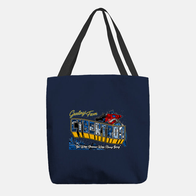 Greetings From Cyberplanet-none basic tote bag-goodidearyan