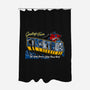 Greetings From Cyberplanet-none polyester shower curtain-goodidearyan