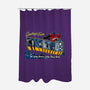 Greetings From Cyberplanet-none polyester shower curtain-goodidearyan