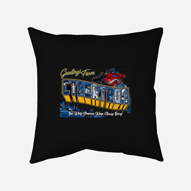 Greetings From Cyberplanet-none removable cover throw pillow-goodidearyan