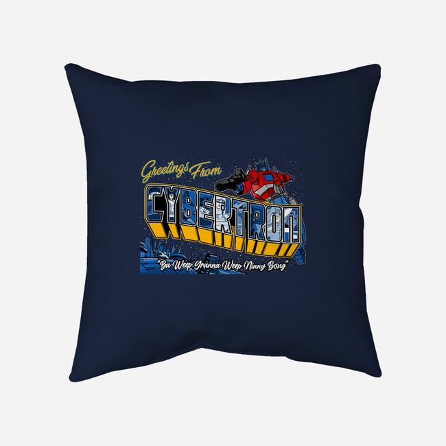 Greetings From Cyberplanet-none removable cover throw pillow-goodidearyan
