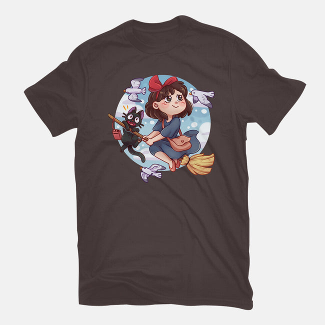 Kiki And Jiji-womens basic tee-Zaia Bloom