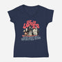 Spirited Ride-womens v-neck tee-momma_gorilla