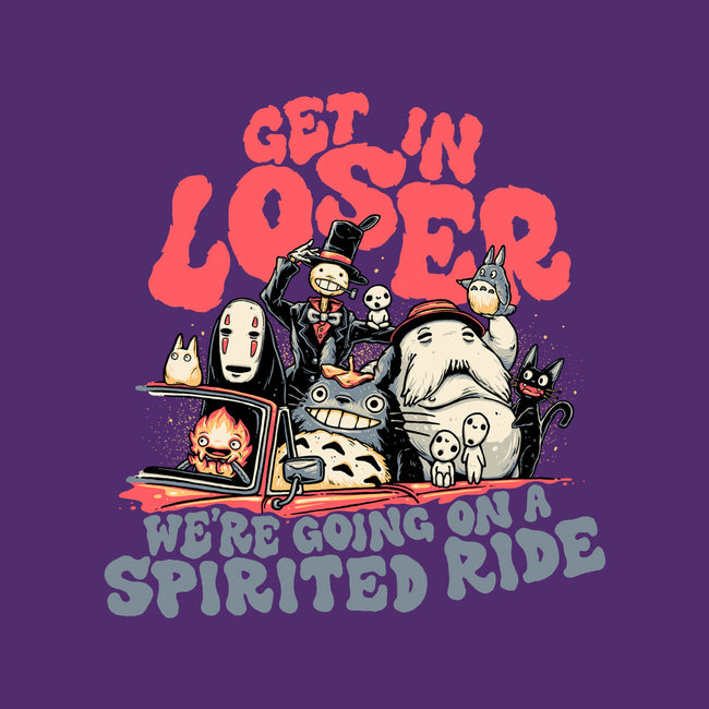 Spirited Ride-none polyester shower curtain-momma_gorilla