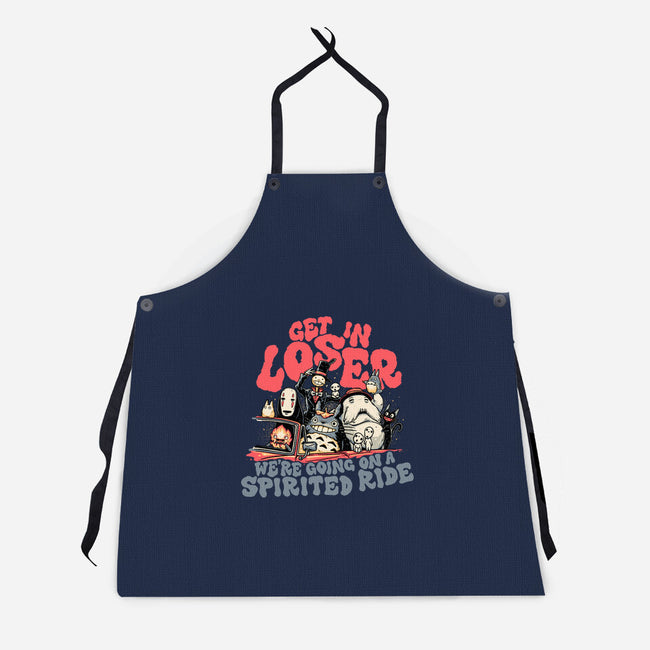 Spirited Ride-unisex kitchen apron-momma_gorilla