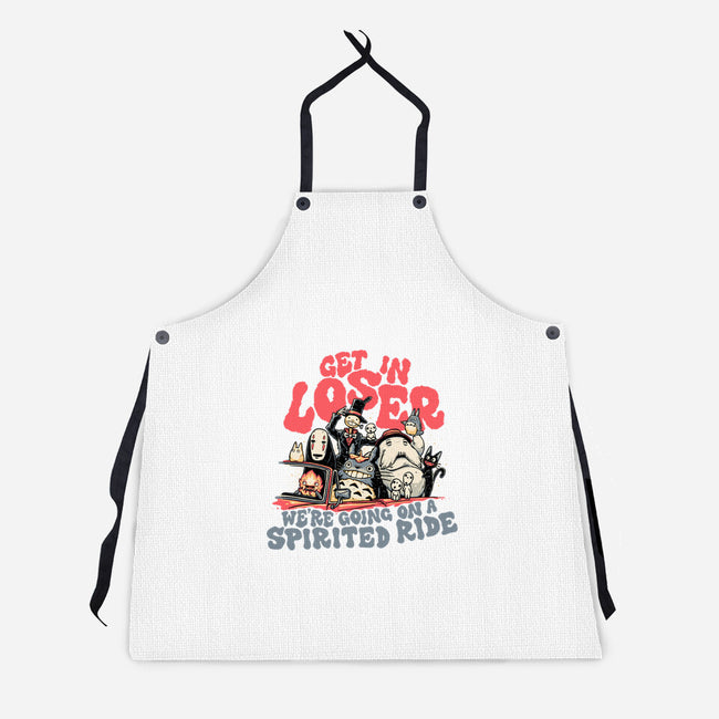Spirited Ride-unisex kitchen apron-momma_gorilla