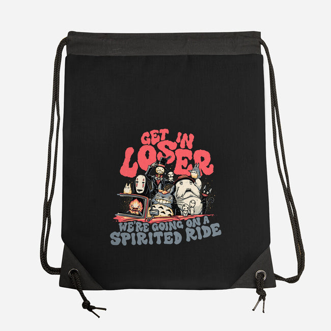 Spirited Ride-none drawstring bag-momma_gorilla