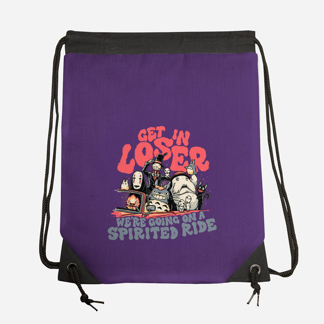 Spirited Ride-none drawstring bag-momma_gorilla