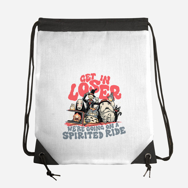 Spirited Ride-none drawstring bag-momma_gorilla
