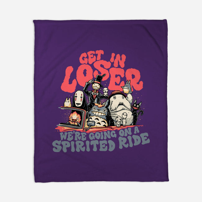 Spirited Ride-none fleece blanket-momma_gorilla