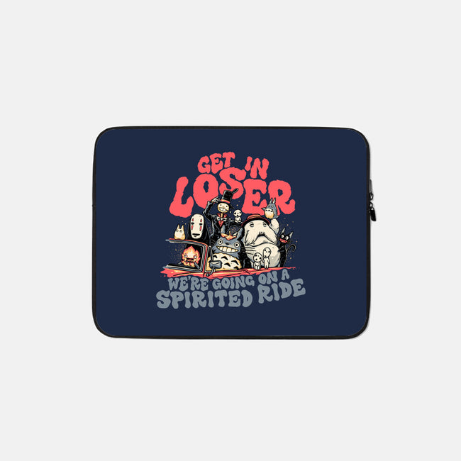 Spirited Ride-none zippered laptop sleeve-momma_gorilla