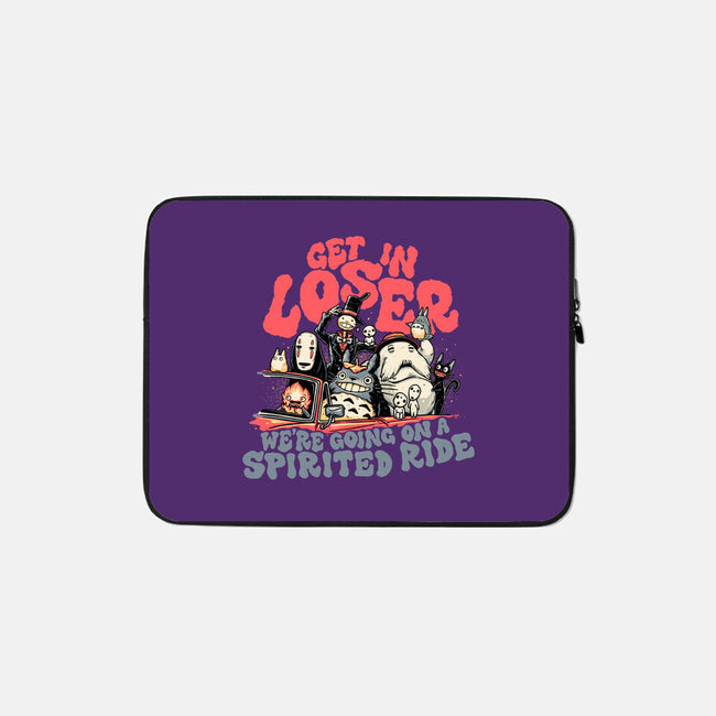 Spirited Ride-none zippered laptop sleeve-momma_gorilla