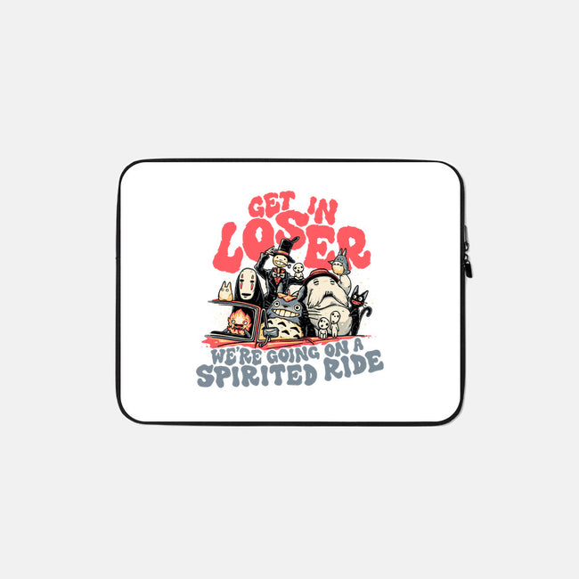 Spirited Ride-none zippered laptop sleeve-momma_gorilla