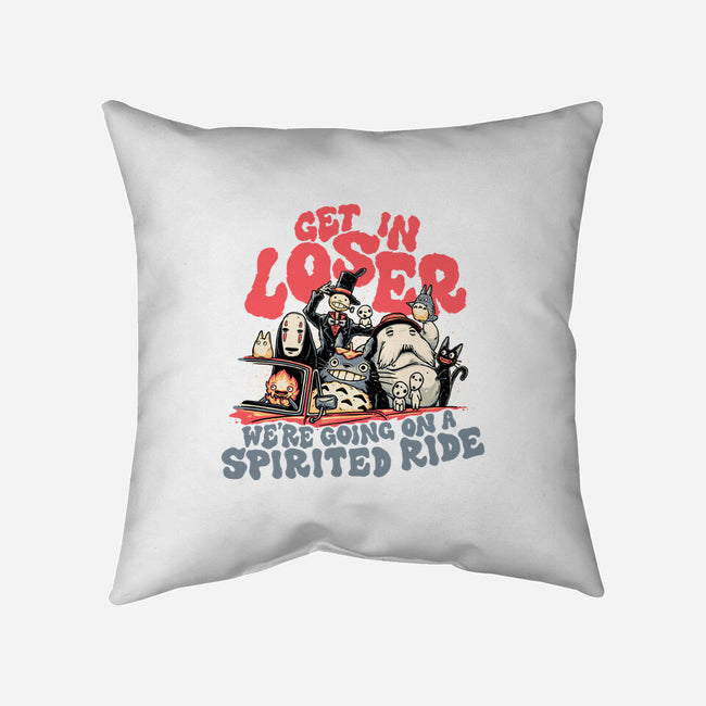 Spirited Ride-none removable cover w insert throw pillow-momma_gorilla