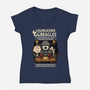 Dungeons and Beagles-womens v-neck tee-jrberger