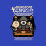 Dungeons and Beagles-womens v-neck tee-jrberger