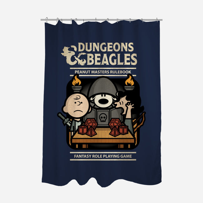 Dungeons and Beagles-none polyester shower curtain-jrberger