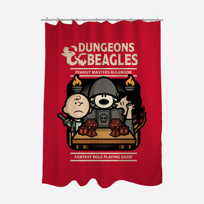 Dungeons and Beagles-none polyester shower curtain-jrberger