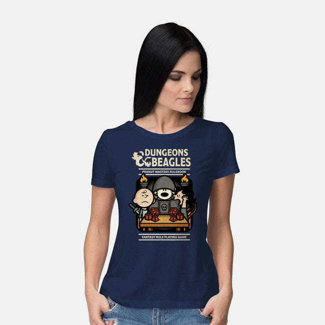 Dungeons and Beagles-womens basic tee-jrberger