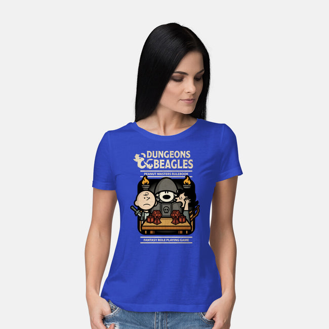 Dungeons and Beagles-womens basic tee-jrberger