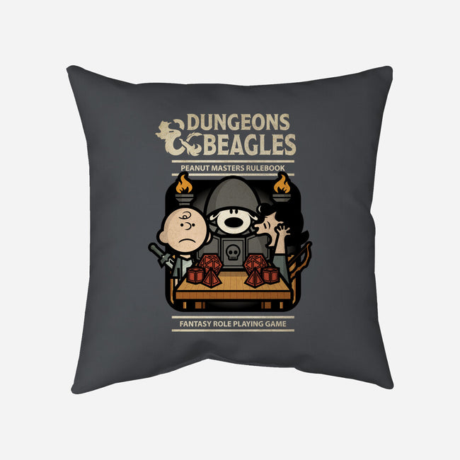 Dungeons and Beagles-none removable cover w insert throw pillow-jrberger