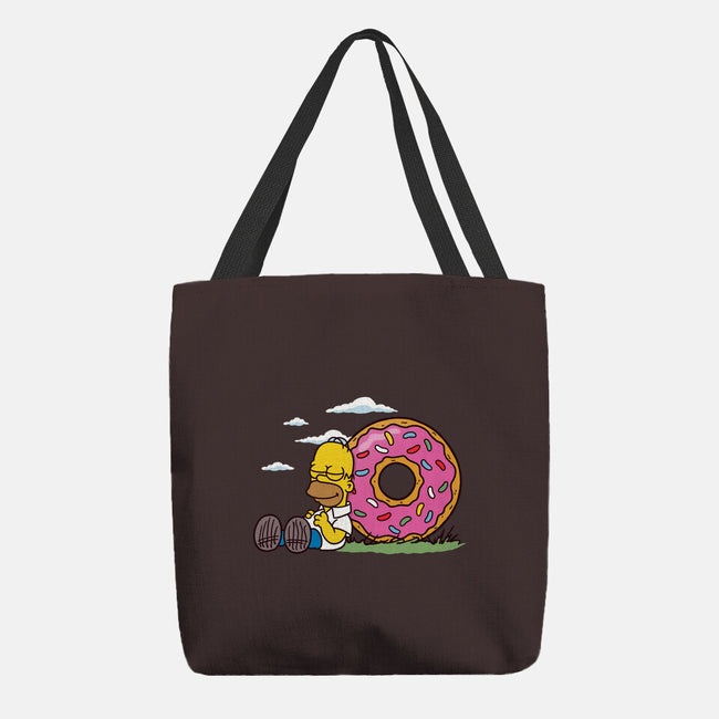 Homernuts-none basic tote bag-Barbadifuoco