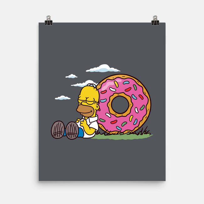 Homernuts-none matte poster-Barbadifuoco