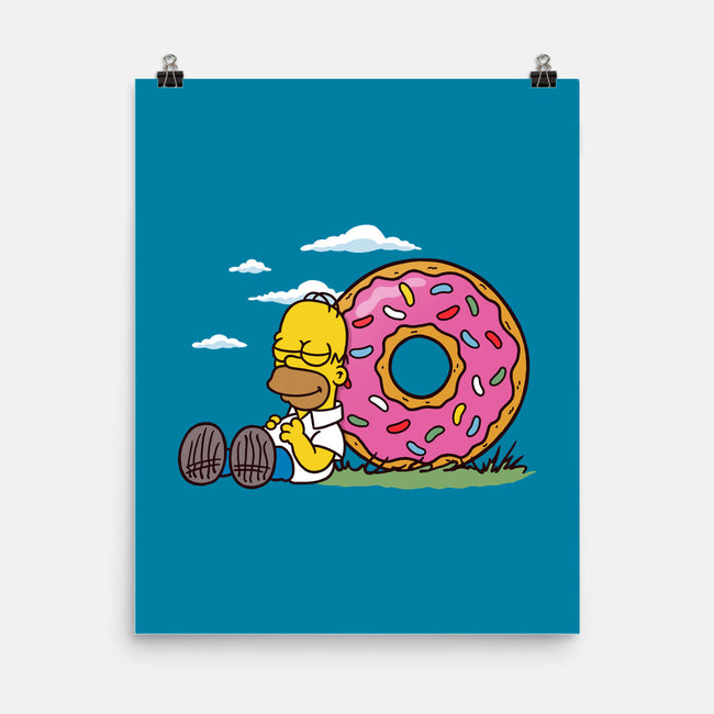 Homernuts-none matte poster-Barbadifuoco