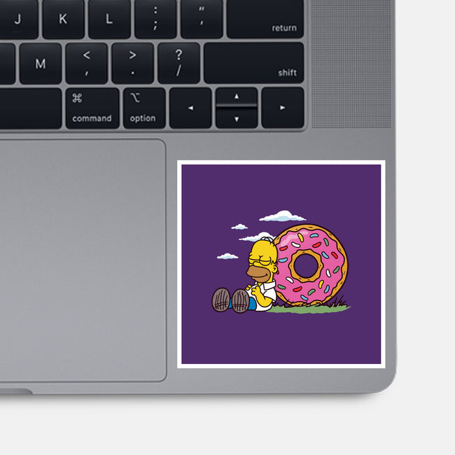 Homernuts-none glossy sticker-Barbadifuoco