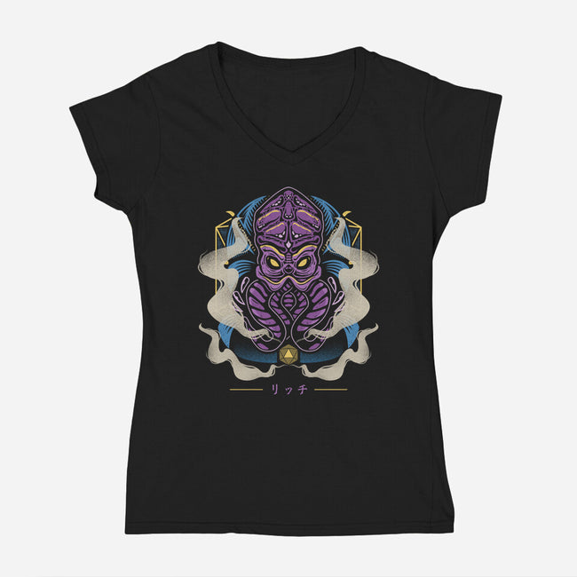Psionic Aberration-womens v-neck tee-Logozaste
