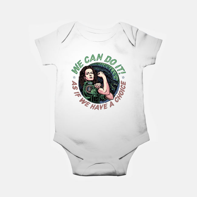As If We Have A Choice-baby basic onesie-momma_gorilla