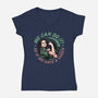 As If We Have A Choice-womens v-neck tee-momma_gorilla