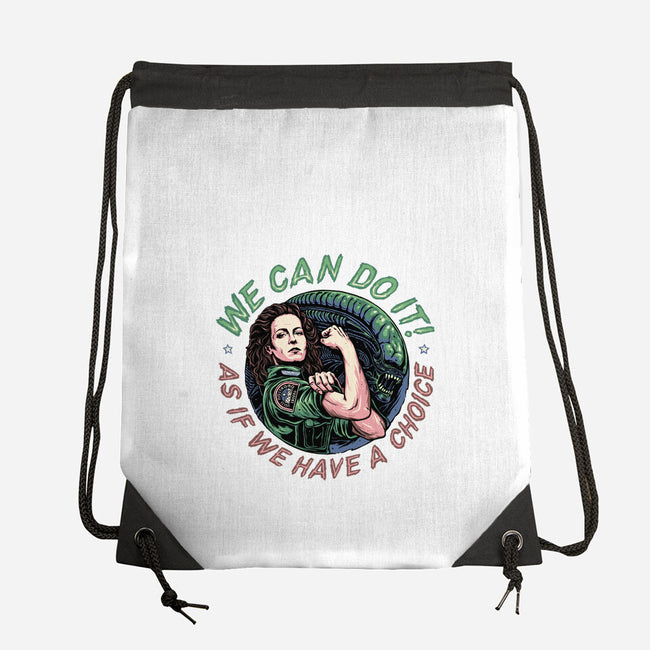 As If We Have A Choice-none drawstring bag-momma_gorilla