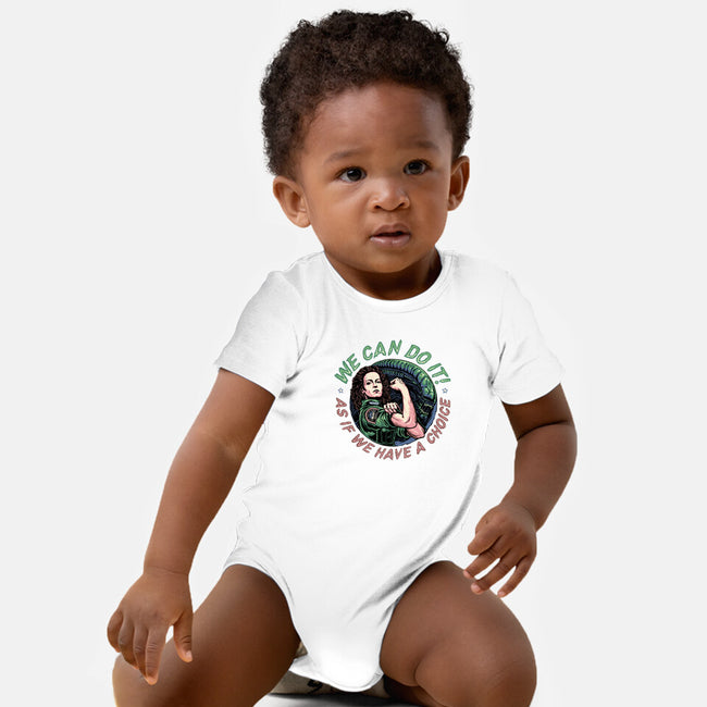 As If We Have A Choice-baby basic onesie-momma_gorilla