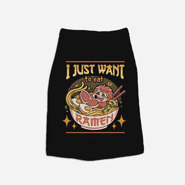 Just Want Ramen-dog basic pet tank-Zaia Bloom