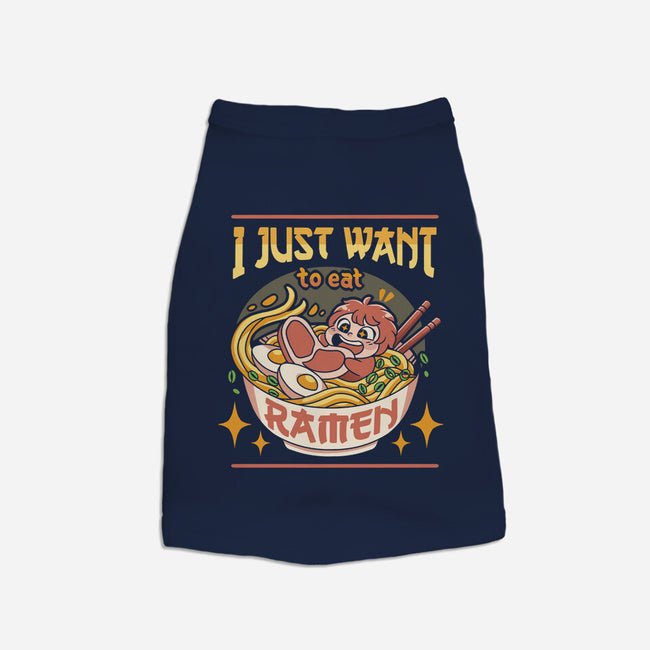 Just Want Ramen-dog basic pet tank-Zaia Bloom