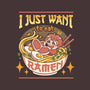 Just Want Ramen-none removable cover throw pillow-Zaia Bloom