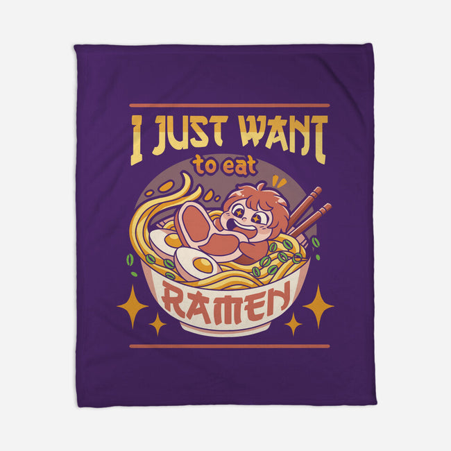 Just Want Ramen-none fleece blanket-Zaia Bloom