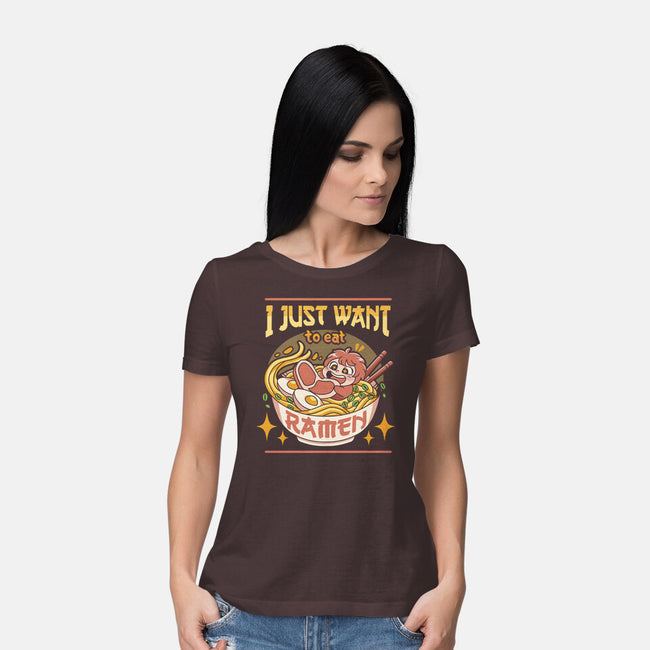 Just Want Ramen-womens basic tee-Zaia Bloom